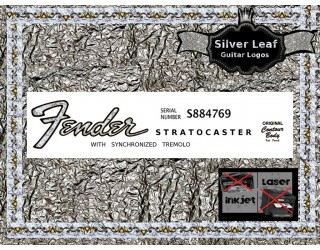 Fender Stratocaster Guitar Decal 27s